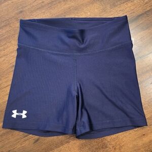 Under Armour Women's Navy Biker Shorts